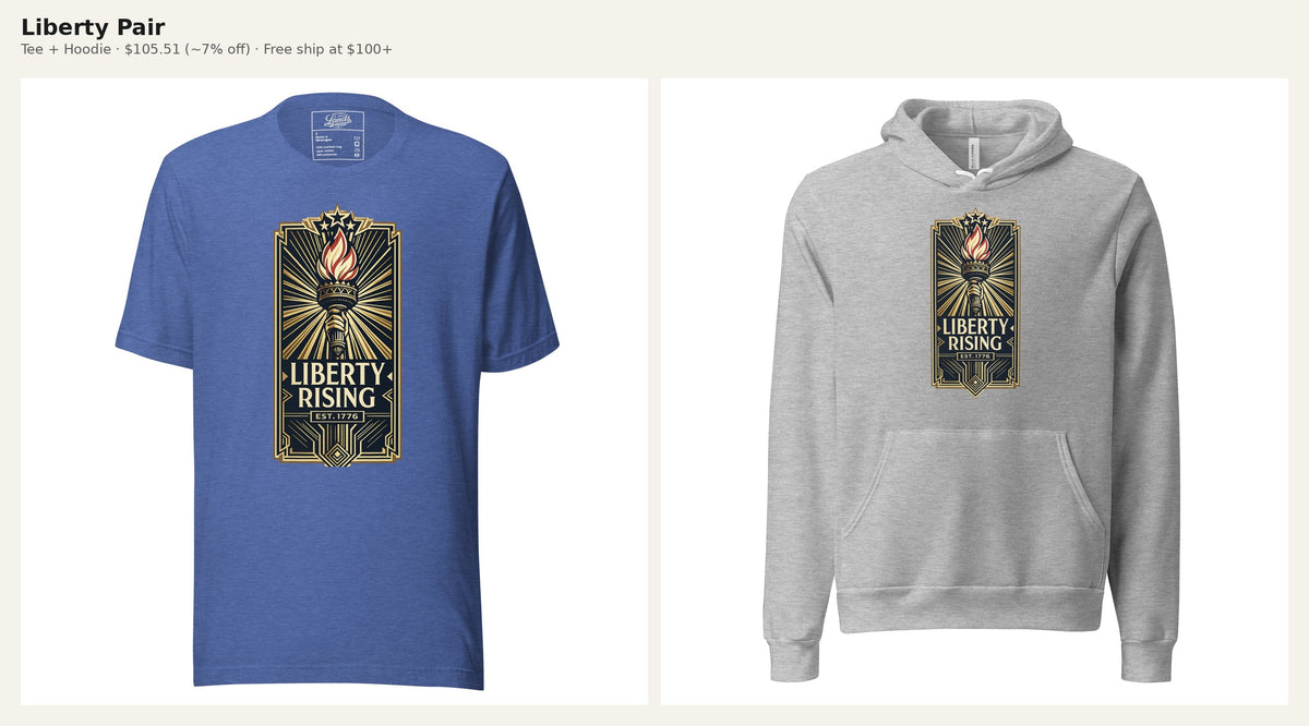 Liberty Pair — Tee + Hoodie