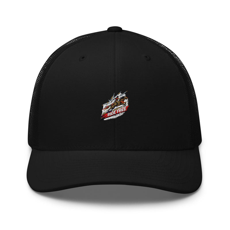 Ride Free Trucker Cap — Black