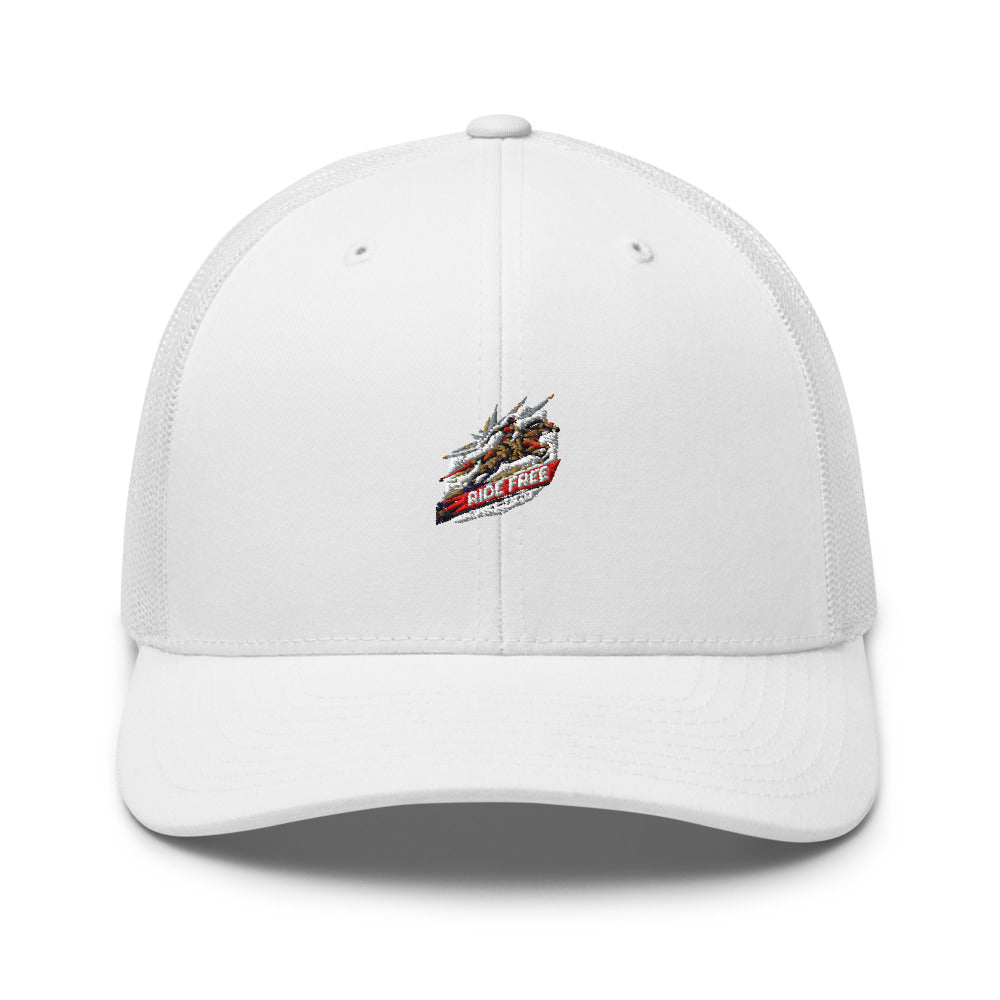 Ride Free Trucker Cap — White